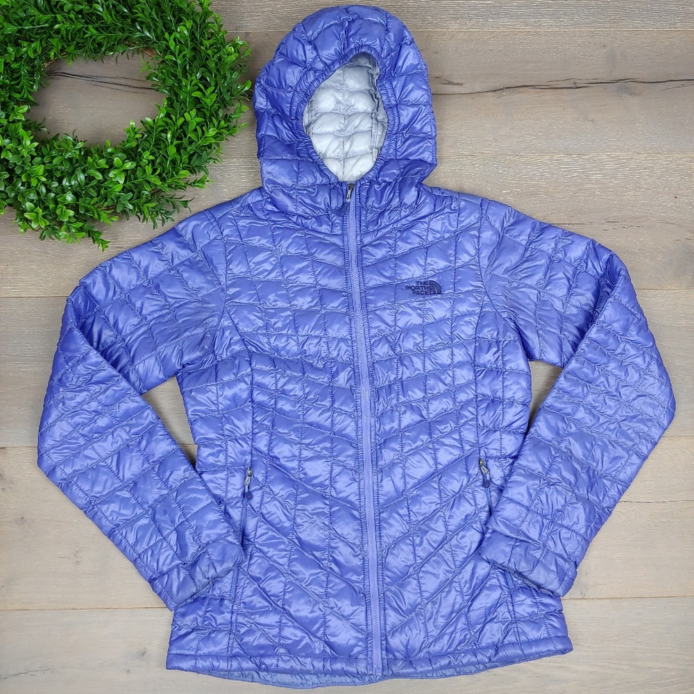 North Face Thermoball Hooded Jacket Purple